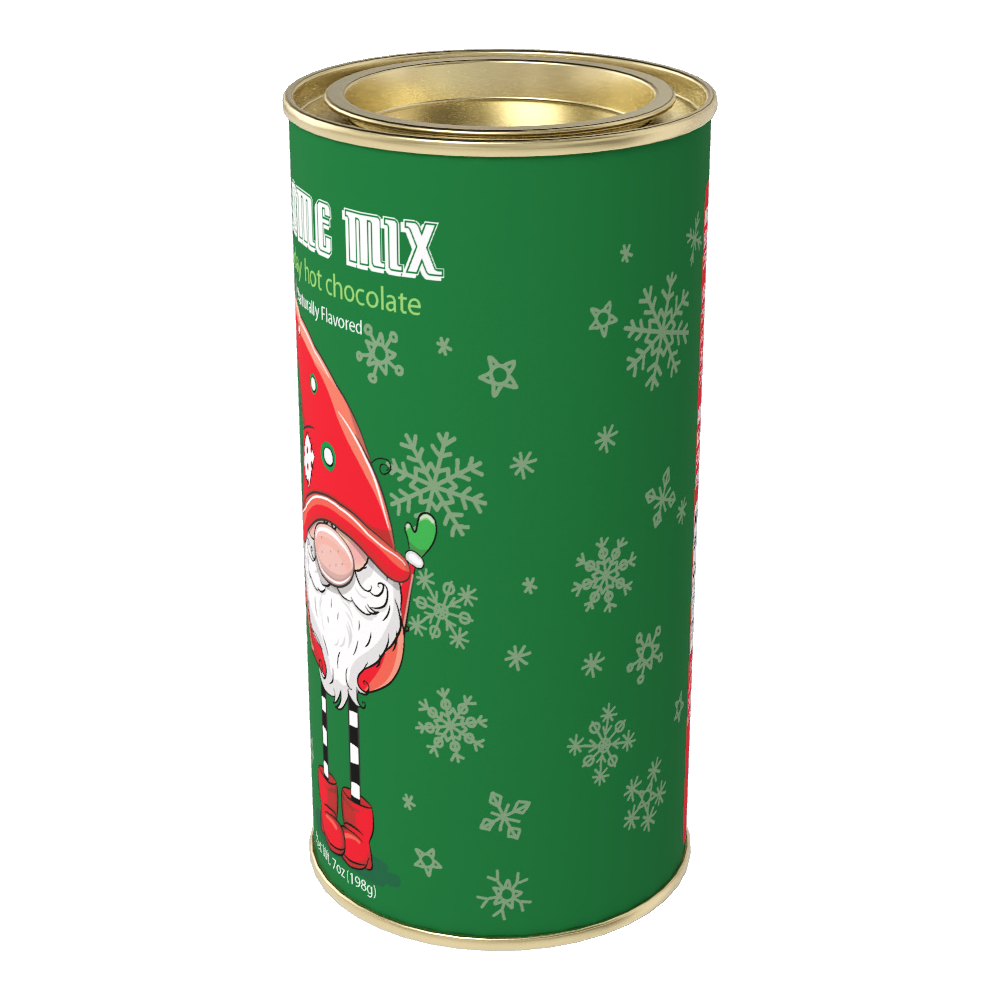 Holiday Gnome Mix Hot Chocolate  (7oz Round Tin)