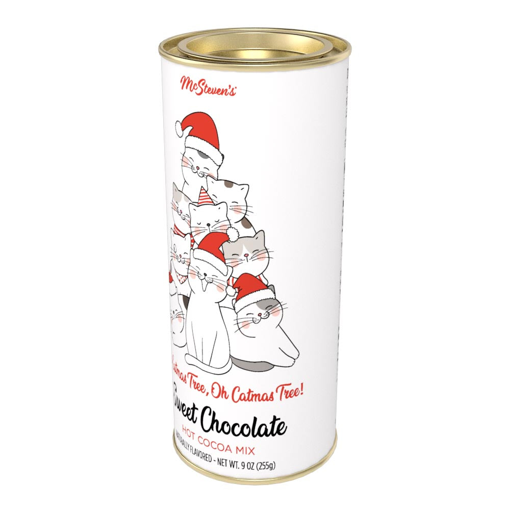 Oh Catmas Tree! Holiday Chocolate Cocoa (9oz Round Tin)