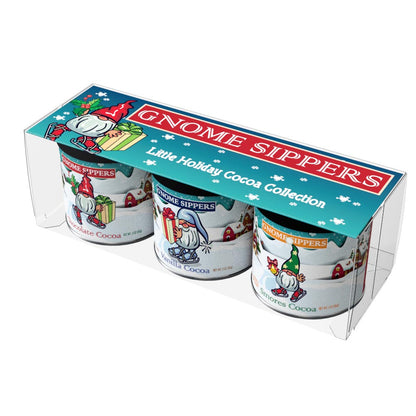 Gnome Sippers Cocoa Gift Set (Three 3oz Round Tins)