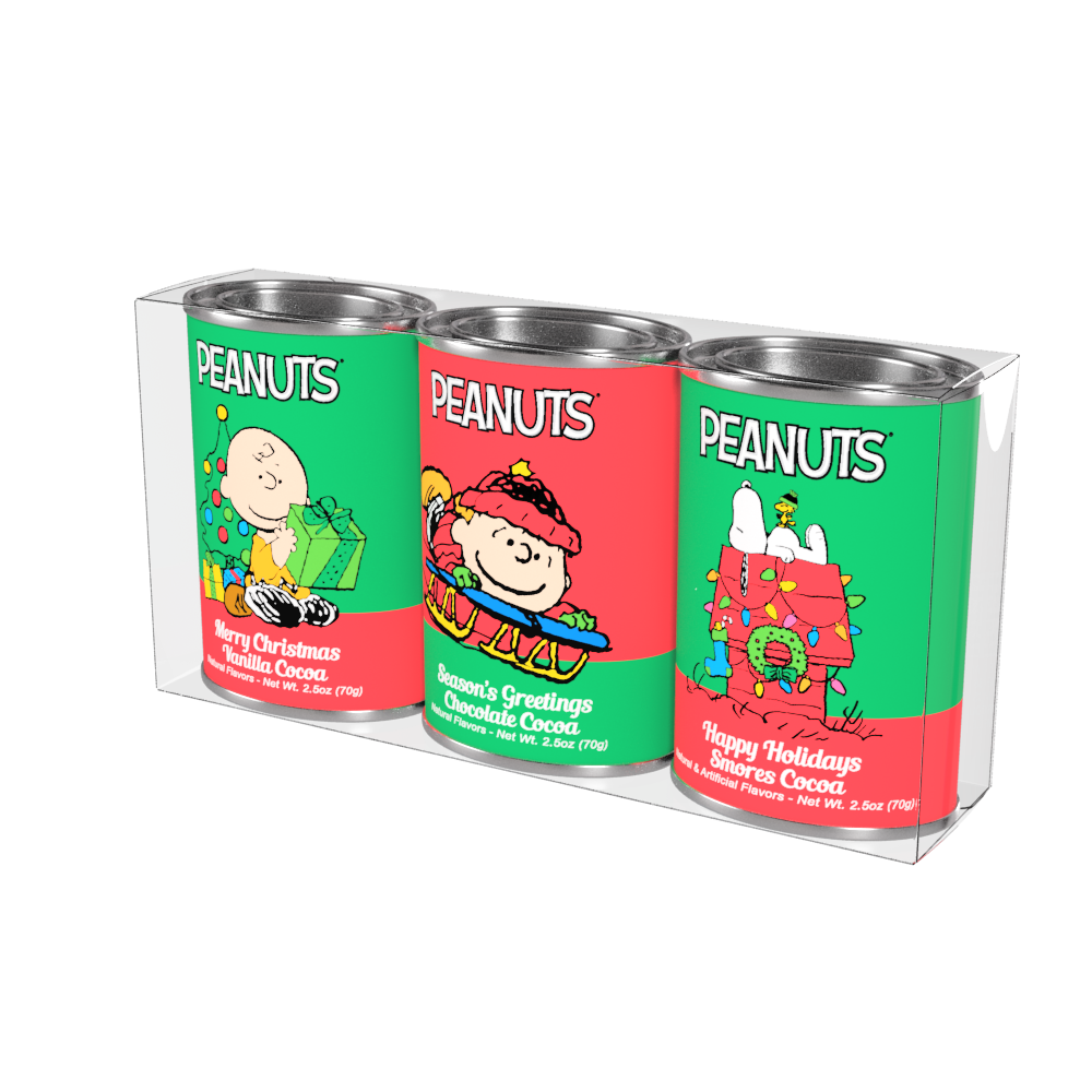 Peanuts® Christmas Cocoa Gift Set (Three 2.5oz Oval Tins)