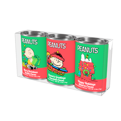 Peanuts® Christmas Cocoa Gift Set (Three 2.5oz Oval Tins)