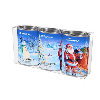 McSteven's White Christmas Hot Chocolate Gift Set (Three 2.5oz Tins)