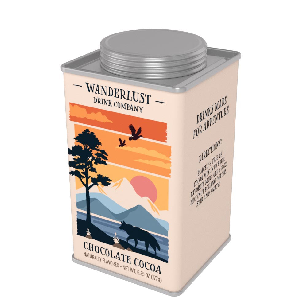 Wanderlust Chocolate Cocoa (6.25oz Square Tin)