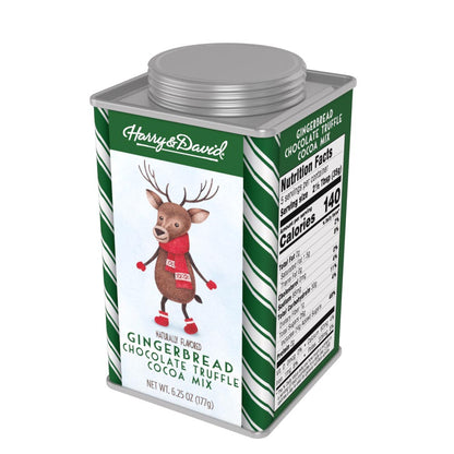 Harry & David® Holiday Gingerbread Chocolate Truffle Cocoa (6.25oz Square Tin)