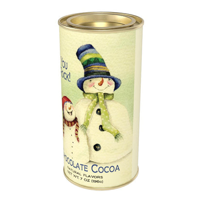 Snow Family "You Rock!" Chocolate Cocoa (7 oz Round Tin)