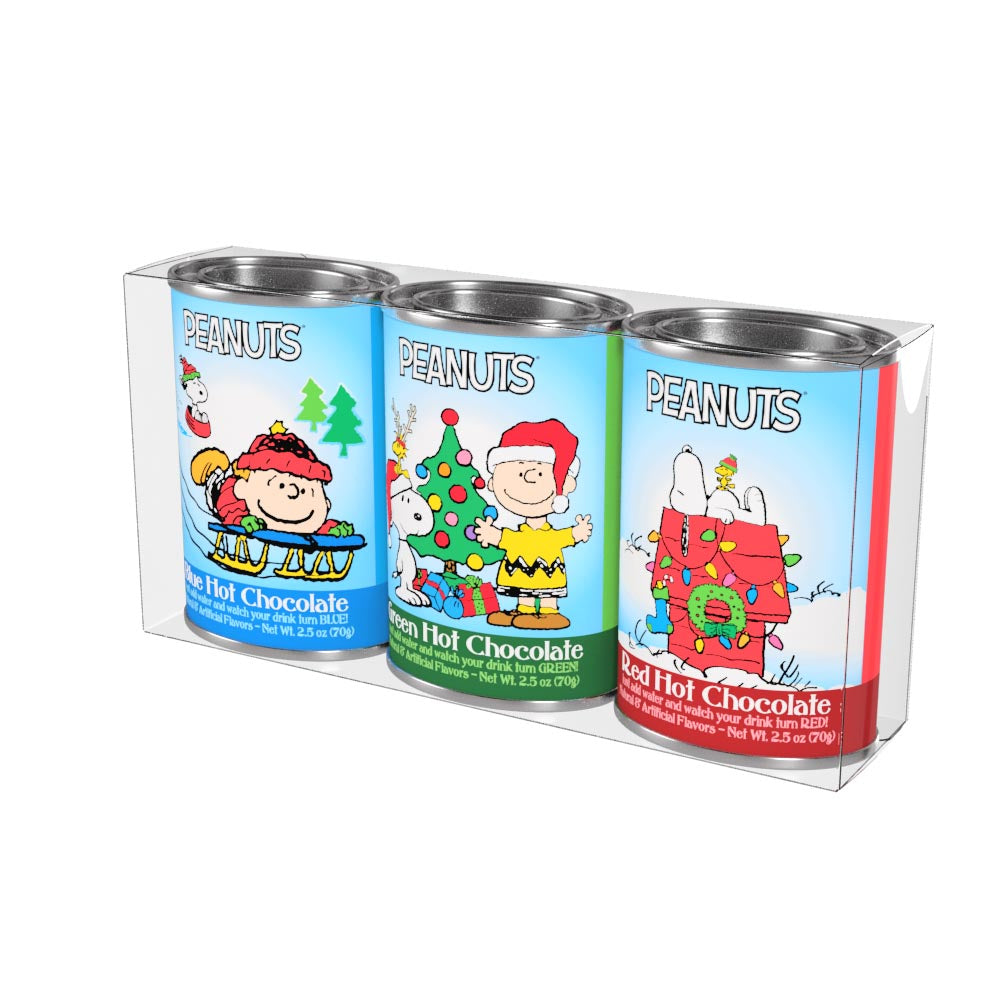 Peanuts® Christmas Colorful Hot Chocolate Gift Set (Three 2.5oz Oval Tins)