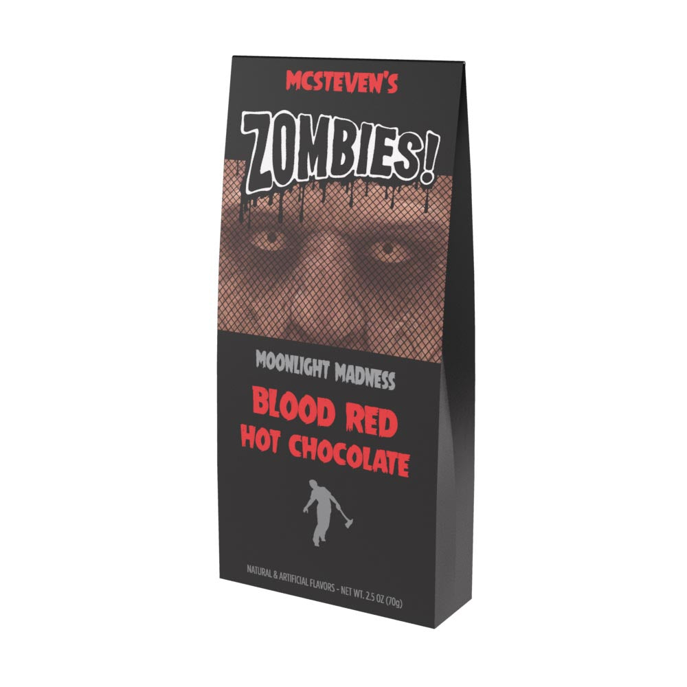 McSteven's Zombies! Blood Red Colorful Hot Chocolate (2.5oz Tent Box)