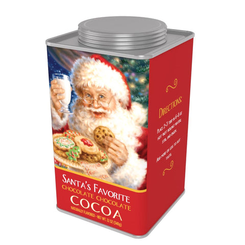 Dona Gelsinger® Santa's Favorite Chocolate Chocolate Cocoa (12oz Square Tin)