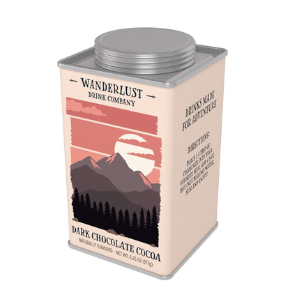 Wanderlust Dark Chocolate Cocoa (6.25oz Square Tin)