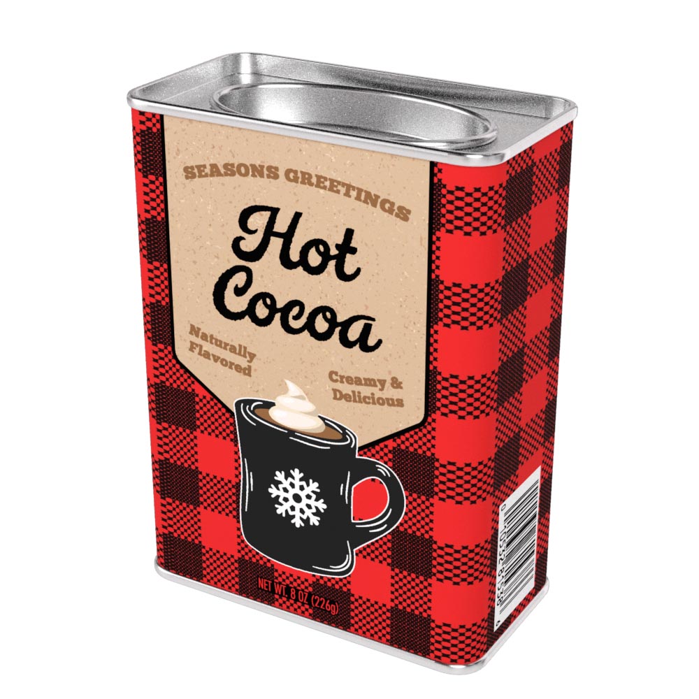 Winter Warmer Season's Greetings Hot Cocoa (8oz Rectangle Tin)