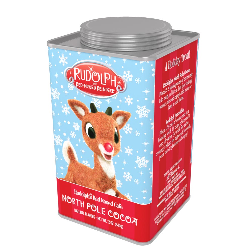 Rudolph The Red-Nose Reindeer® Red-Nosed Cafe Chocolate Cocoa (12oz Square Tin)