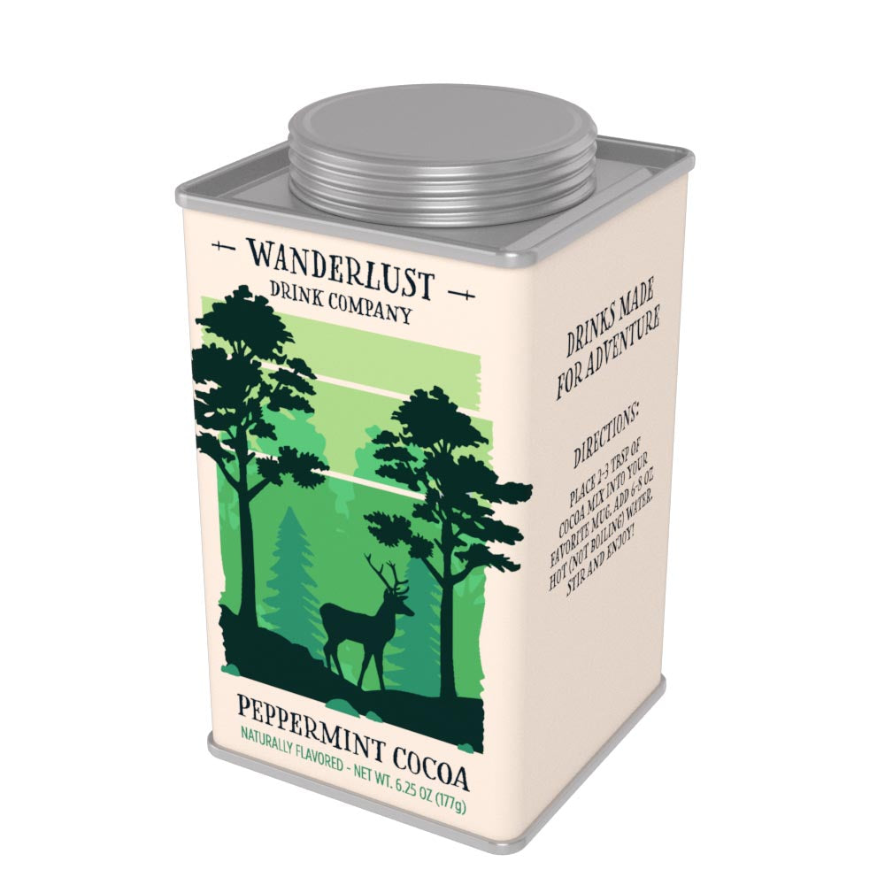 Wanderlust Peppermint Cocoa (6.25oz Square Tin)