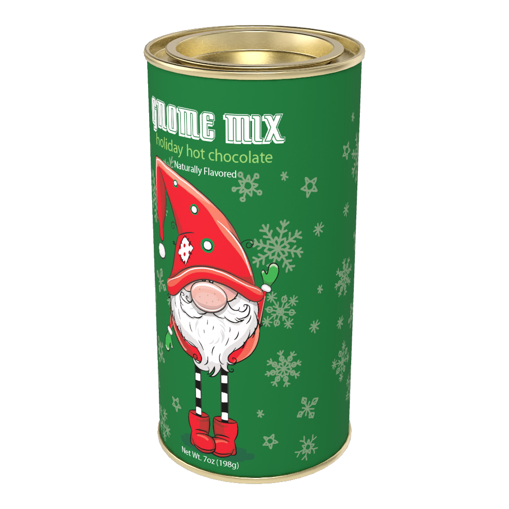 Holiday Gnome Mix Hot Chocolate  (7oz Round Tin)