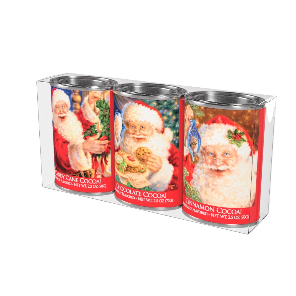 Dona Gelsinger® Santa Cocoa Gift Set (Three 2.5oz Tins)