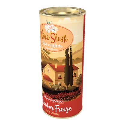 McSteven's Red or White Wine Slush - Peach Mango (12oz Round Tin)