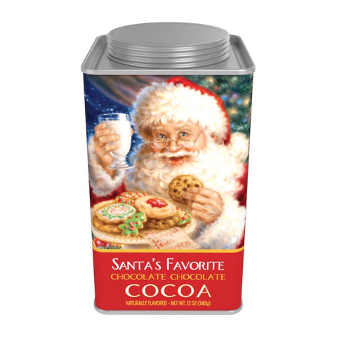 Dona Gelsinger® Santa's Favorite Chocolate Chocolate Cocoa (12oz Square Tin)