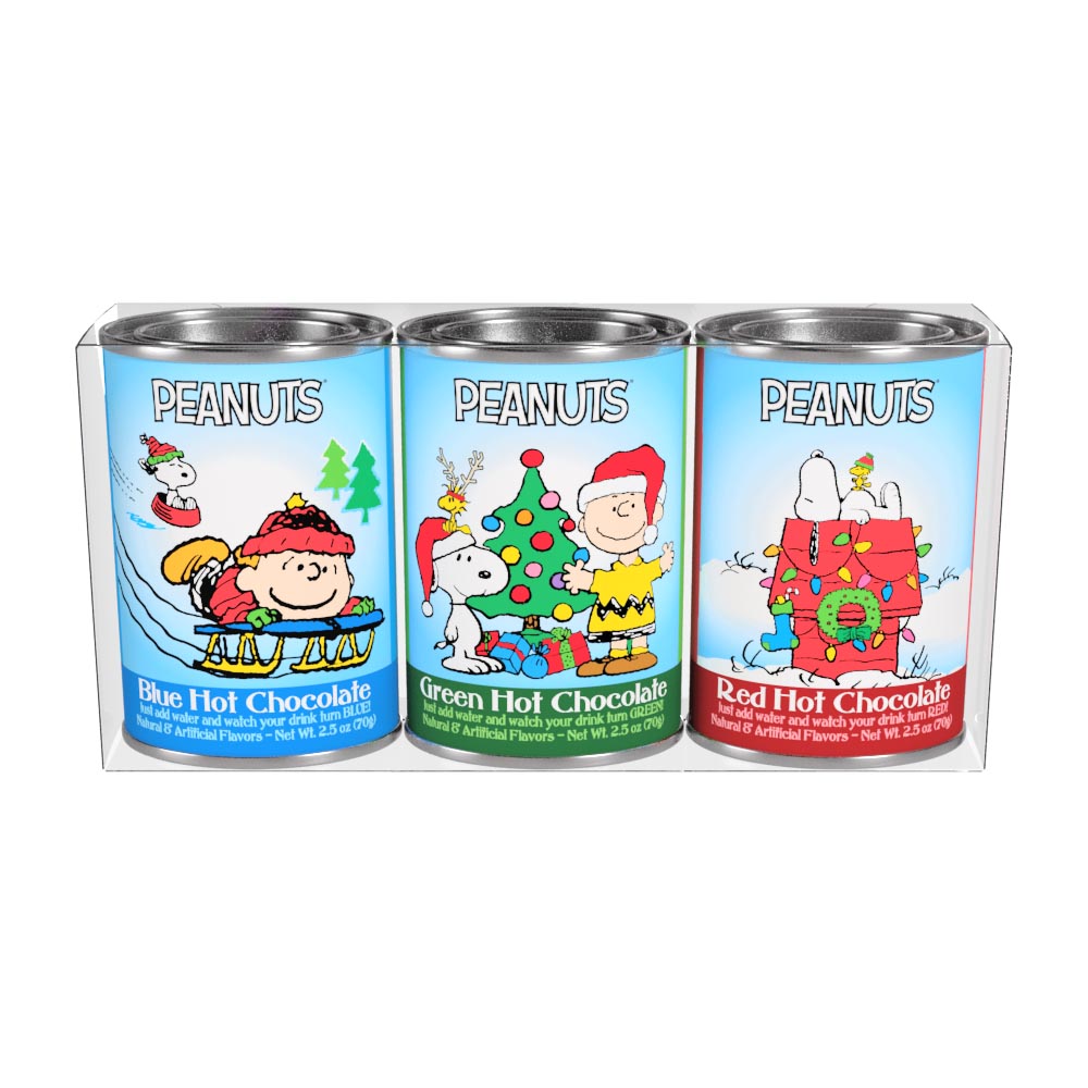 Peanuts® Christmas Colorful Hot Chocolate Gift Set (Three 2.5oz Oval Tins)