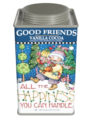 Mary Engelbreit® Good Friends Holiday Vanilla Cocoa (6.25oz Square Tin)