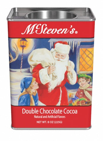 McSteven's Original Christmas Santa Double Chocolate Cocoa (8oz Rectangle Tin)